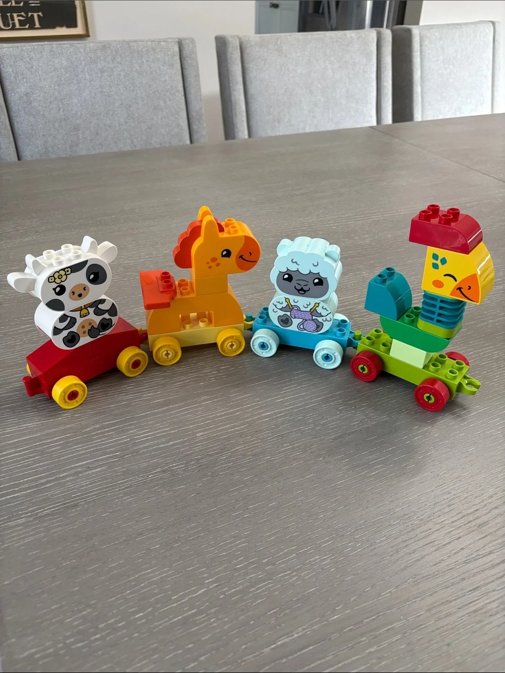 Lego Duplo animal train